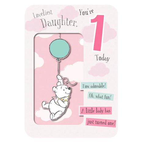 Daughter 1 Today Winnie The Pooh 1st Birthday Card  £3.50