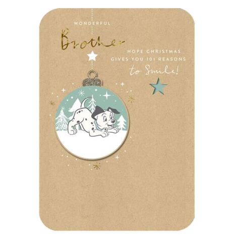 Brother 101 Dalmatians Christmas Card  £2.99