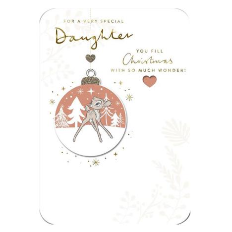 Daughter Disney Bambi Christmas Card  £2.99