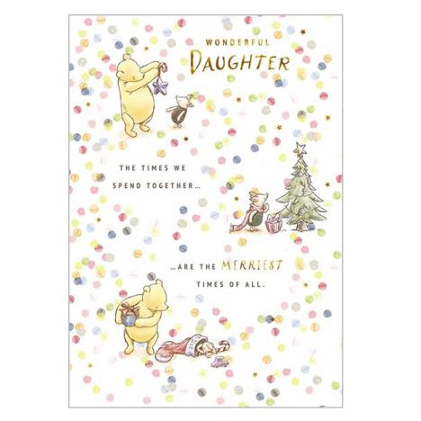 Daughter Winnie The Pooh Christmas Card  £2.49