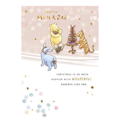 Mum & Dad Winnie The Pooh Christmas Card  £2.49