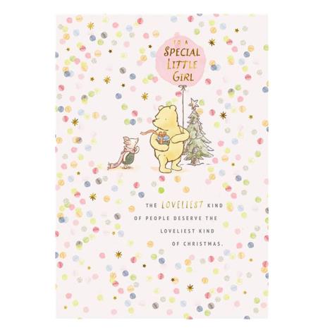 Special Little Girl Winnie The Pooh Christmas Card  £2.49