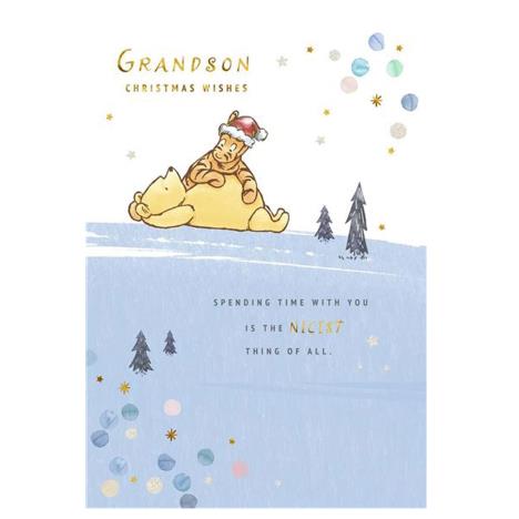 Grandson Winnie The Pooh Christmas Card  £2.49