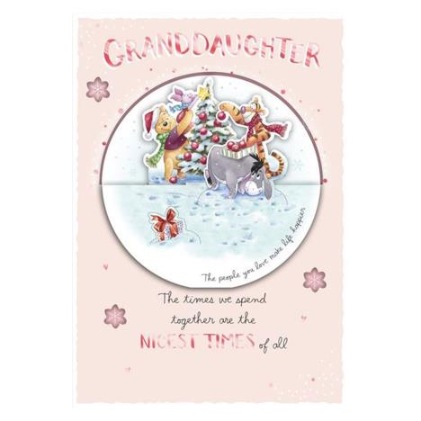 Granddaughter Winnie The Pooh Christmas Card  £2.99