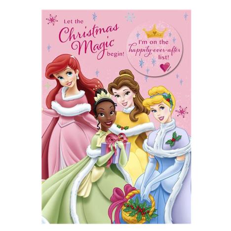 Disney Princess Badged Christmas Card  £2.49