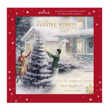 Festive Wishes Charity Christmas Cards - Pack of 16  £4.99