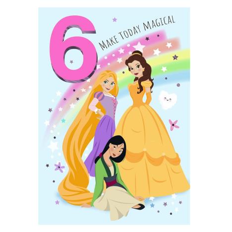 Disney Princess Magical 6th Birthday Card  £1.99