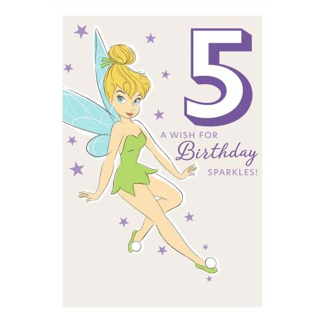 Disney Tinkerbell 5th Birthday Card   £1.00