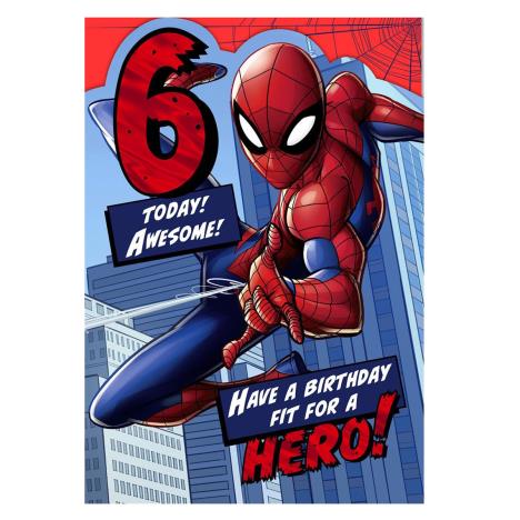 6 Today Spiderman Birthday Card (25580515) - Character Brands