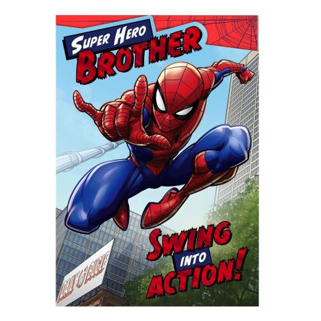 Super Hero Brother Spiderman Birthday Card  £2.65