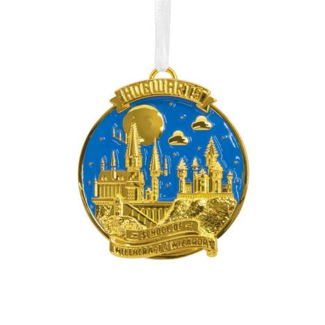 Harry Potter Premium Metal Hogwarts Medallion Hanging Ornament   £14.99