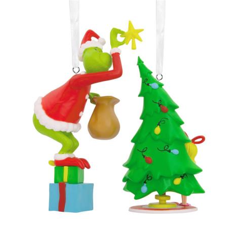 The Grinch Hanging Resin Figures Set   £19.99