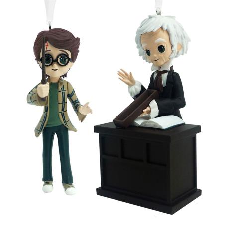 Harry Potter & Garrick Ollivander Hanging Resin Figures Set   £19.99