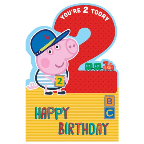 2 Today George Peppa Pig Birthday Card  £0.99