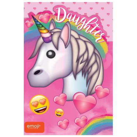 Emoji Unicorn Daughter Birthday Card  £2.49