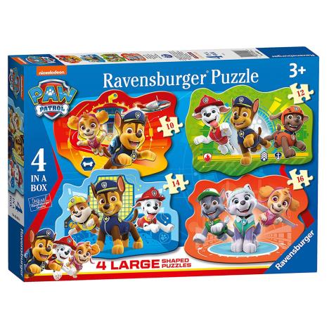 Paw Patrol 4 In A Box Large Shaped Jigsaw Puzzles (3028) - Character Brands