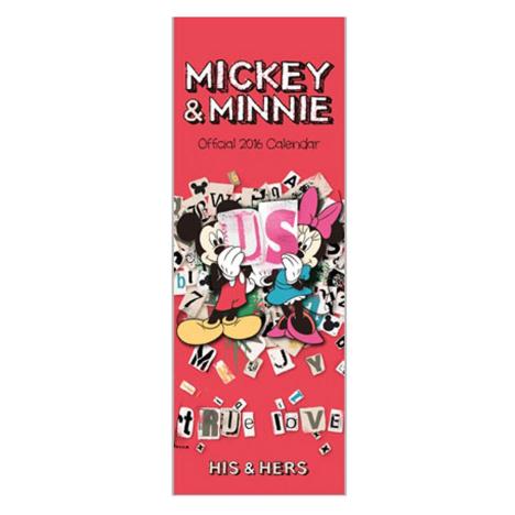 Mickey & Minnie 2016 His & Hers Slim Calendar   £5.99