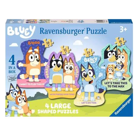 Bluey 4 in a Box Large Shaped Puzzles  £11.99