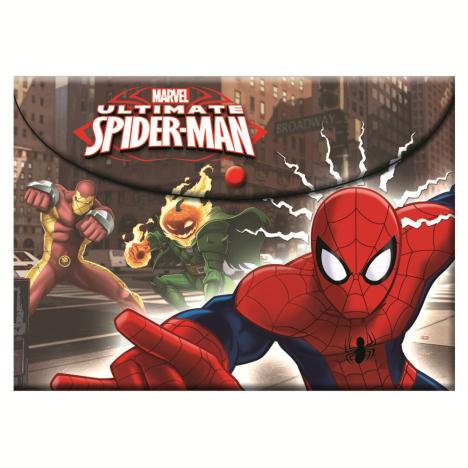 A4 Ultimate Spiderman Plastic Folder with Button  £0.99
