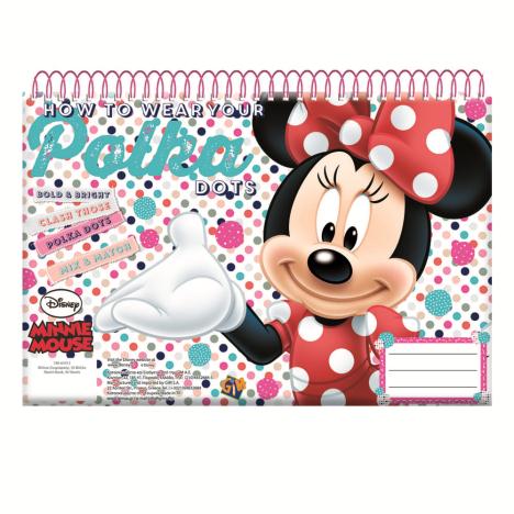 A4 Minnie Mouse Polka Dots Spiral Sketch Book  £1.79