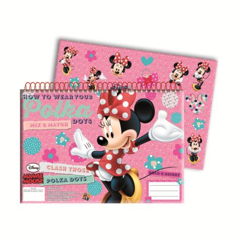 A4 Minnie Mouse Spiral Sketch Book With Stickers  £1.99