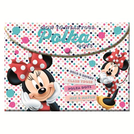 A4 Minnie Mouse Plastic Folder with Button  £0.99