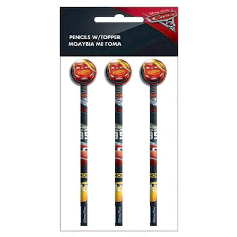 Disney Cars Set of 3 Pencils with Eraser Toppers  £1.69