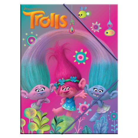 Trolls A4 Folder with Elastic Band   £1.99