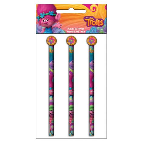 Trolls Pencils With Toppers Set of 3 …   £1.99
