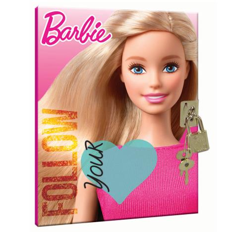 A5 Barbie Follow Your Heart Lockable Diary  £2.99