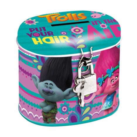 Trolls Oval Metal Money Box with Lock  £3.29