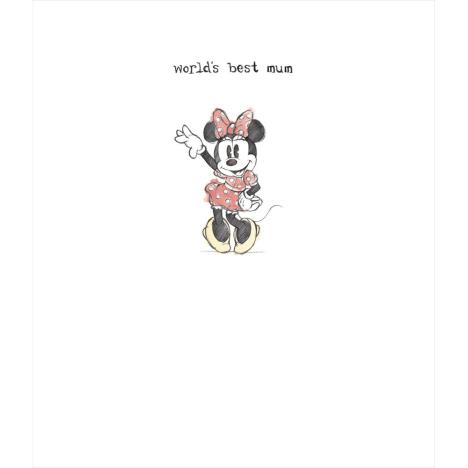 Worlds Best Mum Minnie Mouse Birthday Card  £2.29