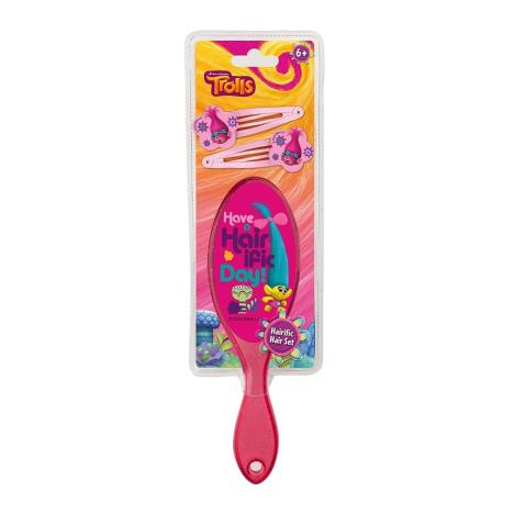 Trolls Hair Brush & Clips Set  £5.49