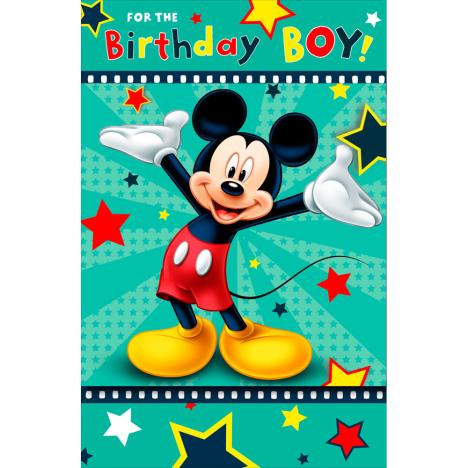 Birthday Boy Holographic Mickey Mouse Birthday Card  £3.45