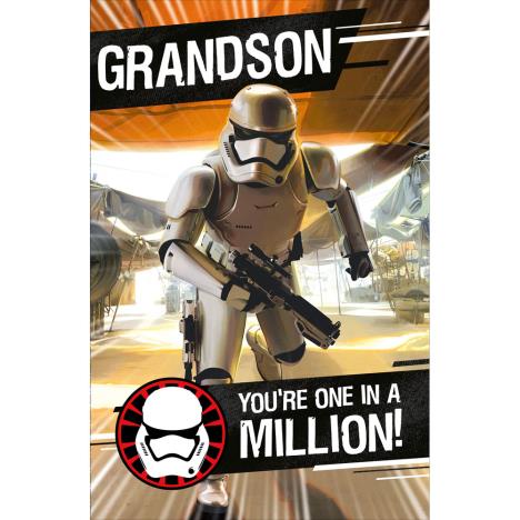 Grandson Stormtrooper Star Wars Birthday Card  £1.89