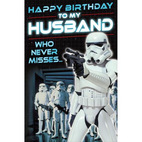 Husband Stormtrooper Star Wars Birthday Card  £2.99