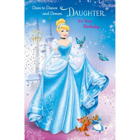 Daughter Disney Princess Cinderella Activity Birthday Card  £4.55