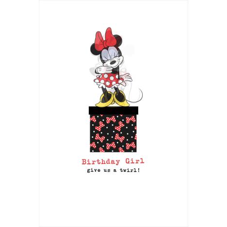 3D Holographic Birthday Girl Minnie Mouse Birthday Card  £3.45