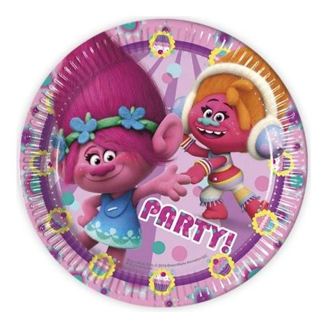 Trolls Paper Plates Pack of 8  £2.99