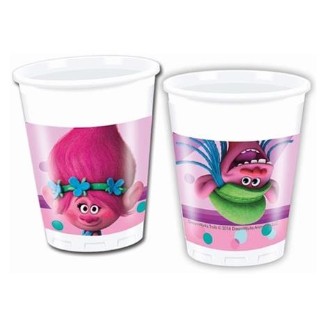 Trolls Plastic Cups 8 Pack  £2.29