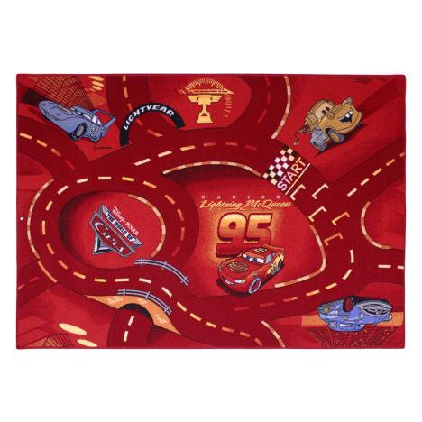 Disney Cars World Of Cars Red Race Track Rug  £26.99