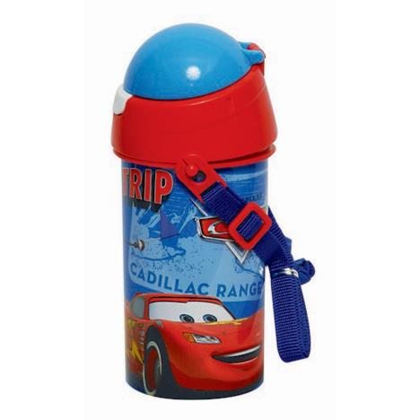 Disney Cars 500ml Flip Top Drinks Bottle With Strap (552-91209 ...