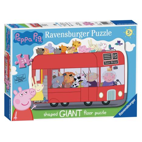 Peppa Pig Bus Shaped 24 Pc Giant Floor Jigsaw Puzzle  £12.99