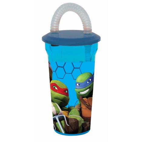 TMNT 450ml Drinks Cup With Straw   £1.69