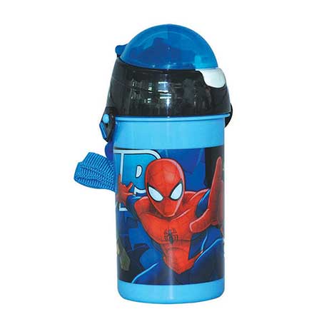 500ml Ultimate Spiderman Flip Top Drinks Bottle With Strap  £2.99