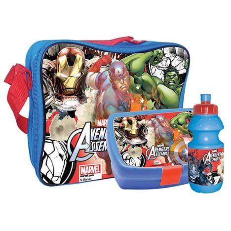 Avengers Assemble Water Canteen & Lunch Box Set  £7.99
