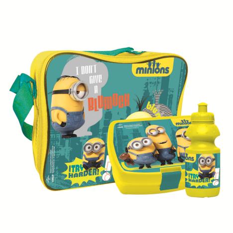 Minions Lunch Bag Sandwich Box & Bottle Set  £10.99