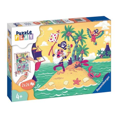 Puzzle & Play Pirate Adventure 2 x 24pc Jigsaw Puzzles  £11.99