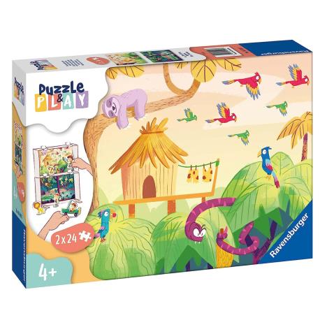 Puzzle & Play Jungle Adventure 2 x 24pc Jigsaw Puzzles  £11.99