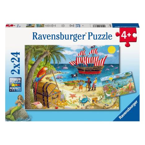 Pirates & Mermaids 2 x 24pc Jigsaw Puzzles  £5.99